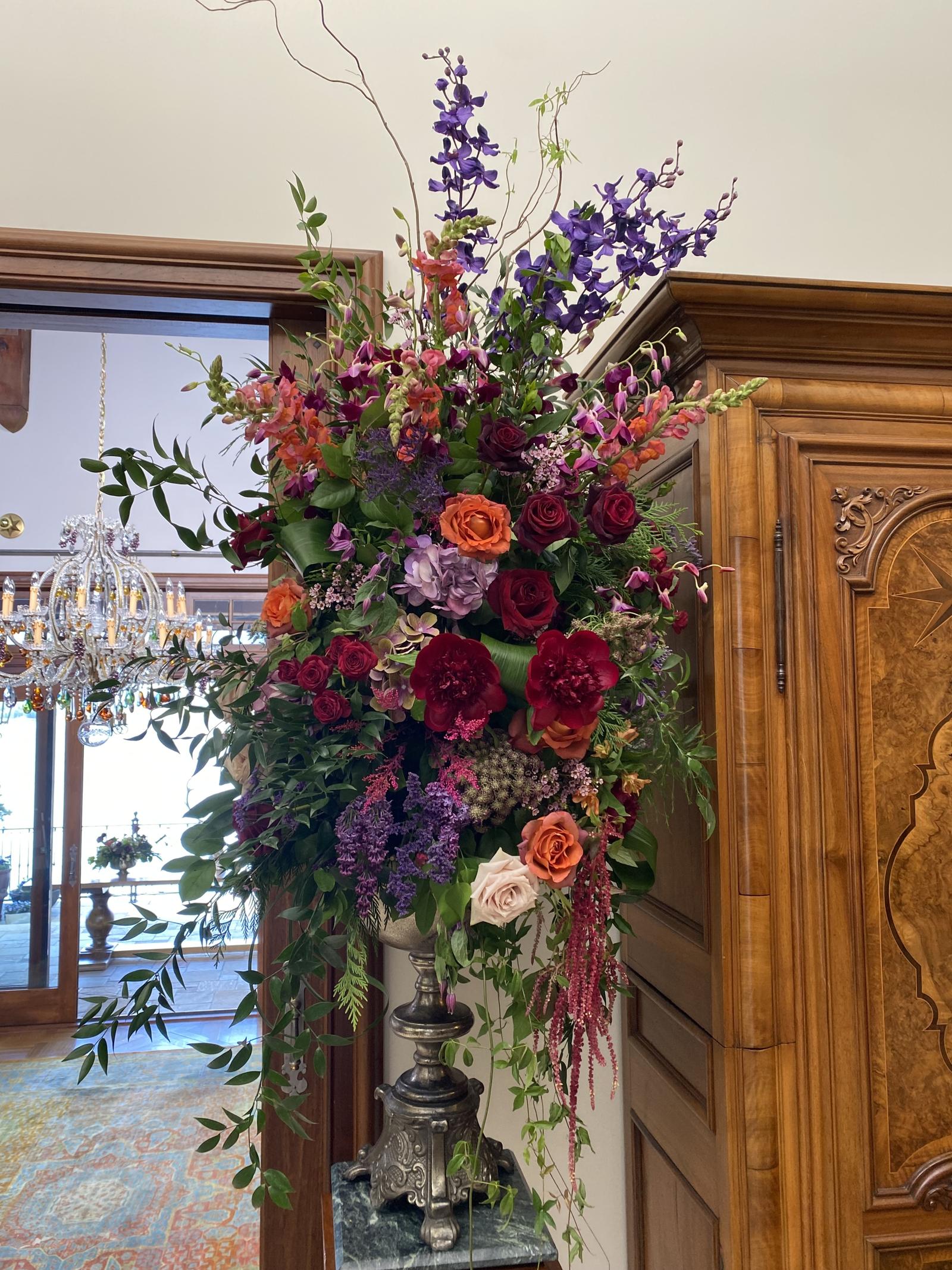 Showstopping arrangement delivered to the Chateau