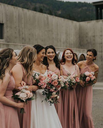 Fn Bridesmaids And Bride Pink