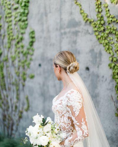 Kara Lace Wedding White Bouquet