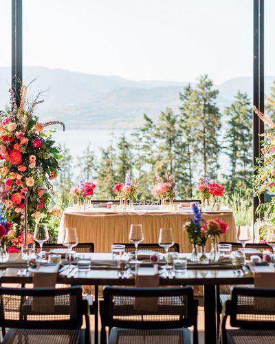 Reception Head Table Pillars