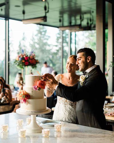Wedding Cake Bright Florals