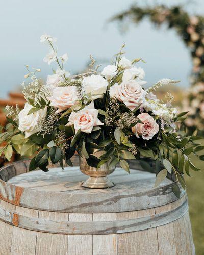 Wine Barrel Arrangement
