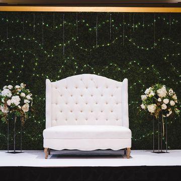 Jaskirat and Imrin wedding floral backdrop