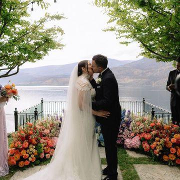 Abby and Evan ceremony florals