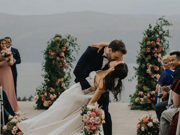 Pillars Pink Greenery Hydrangea 50th Parallel Ceremony