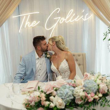 Haley and Lazar wedding florals